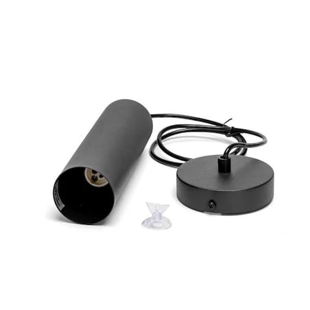 żelazna lampa wisząca czarna gu10