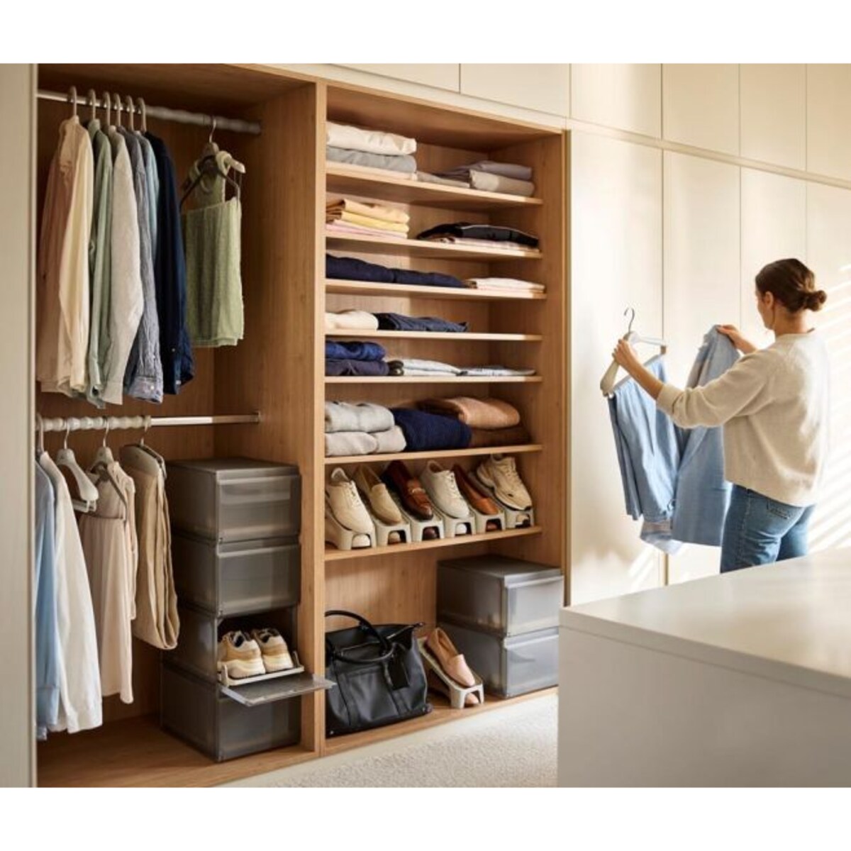 Zestaw 6 organizerów na buty Shoe-in Compact Joseph Joseph