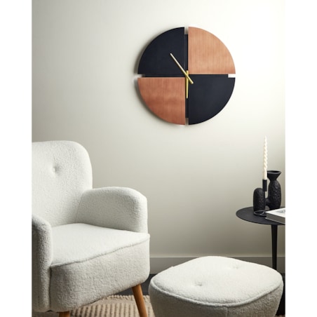 Zegar ścienny ARAMON 60 cm Brązowy/ czarny