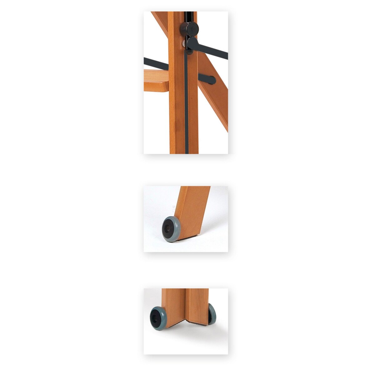 ARREDAMENTI TUSCANIA 6 Drabina - 206 x 50 cm, brązowy