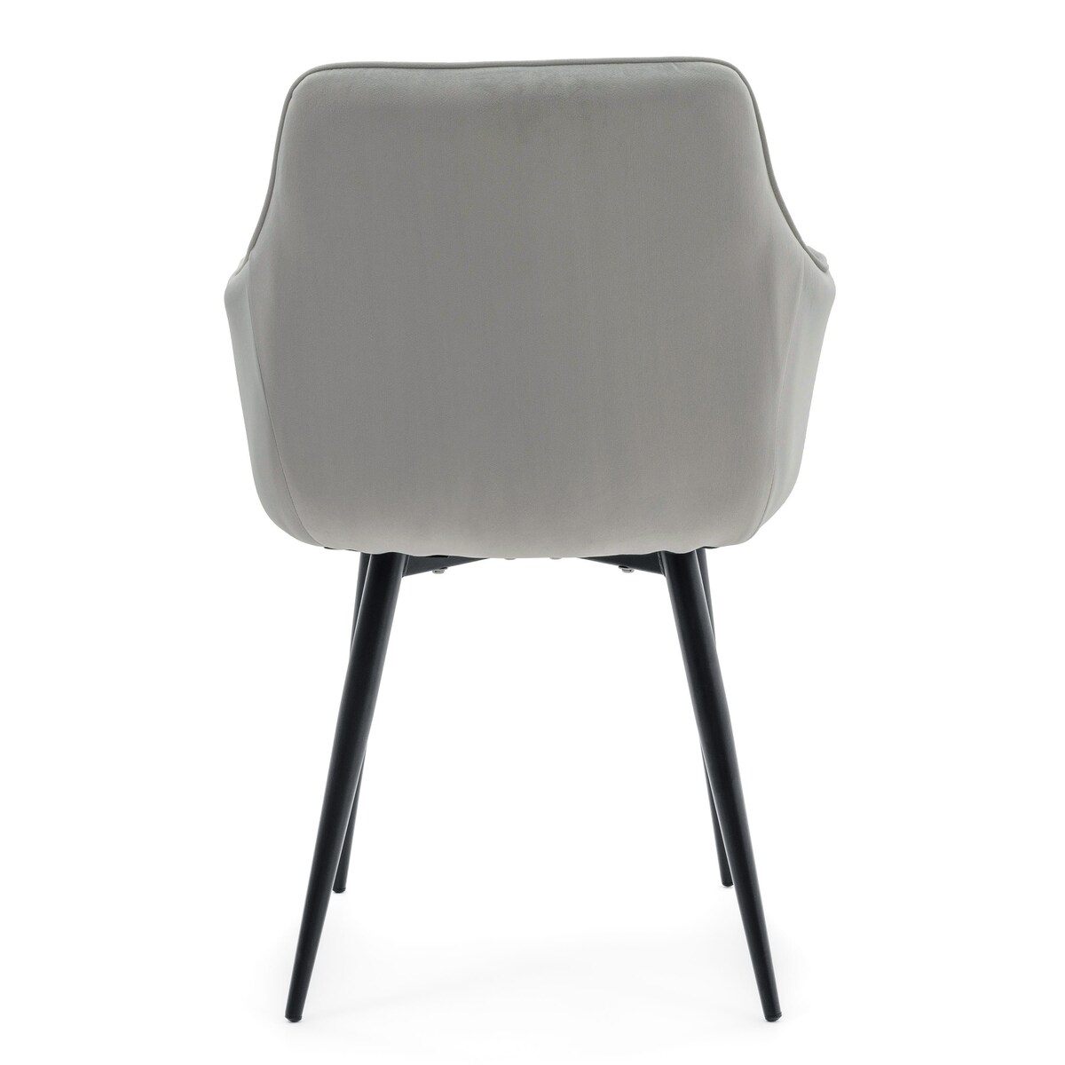 Krzesło tapicerowane welurowe GALLO velvet jasnoszary