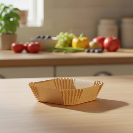 Papier do pieczenia Berdsen wkładki do frytkownicy 100 szt. 16 cm 364904