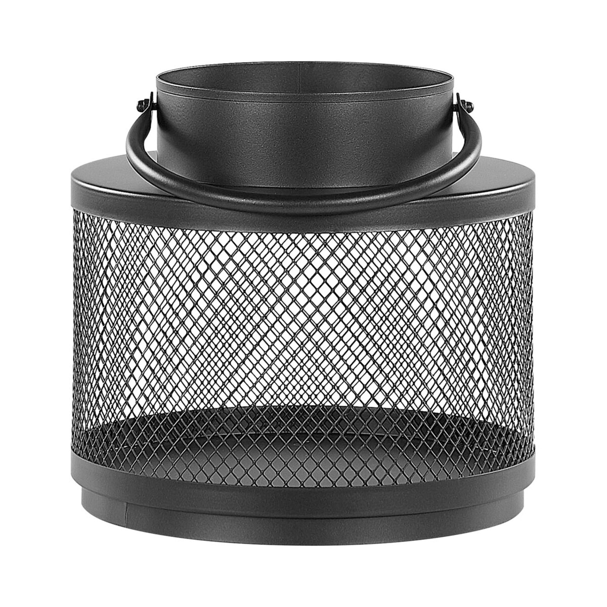 Lampion metalowy 24 cm czarny YAMDENA