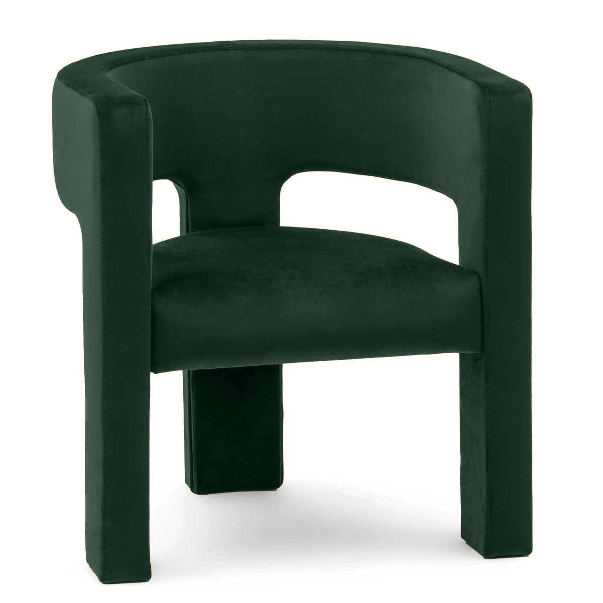 Fotel wypoczynkowy aksamitny zielony Tiana