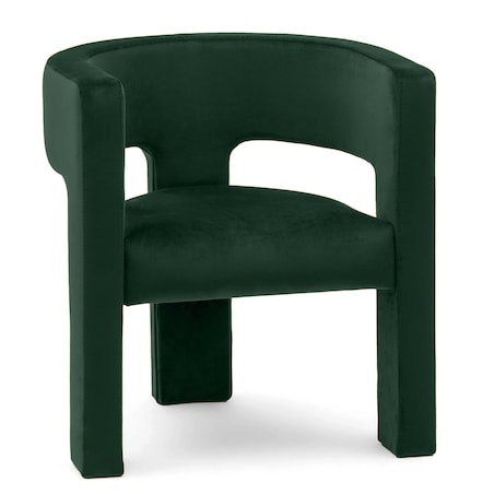 Fotel wypoczynkowy aksamitny zielony Tiana