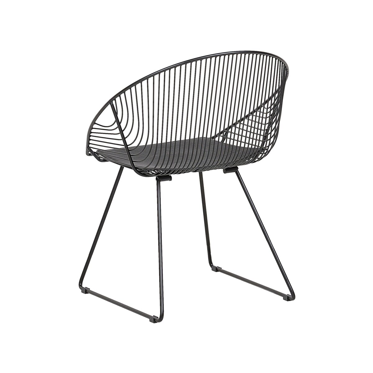 Zestaw 2 krzeseł do jadalni czarny AURORA