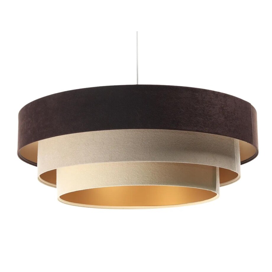 Lampa wisząca TRIO MIX brązowa/beżowa/złota
