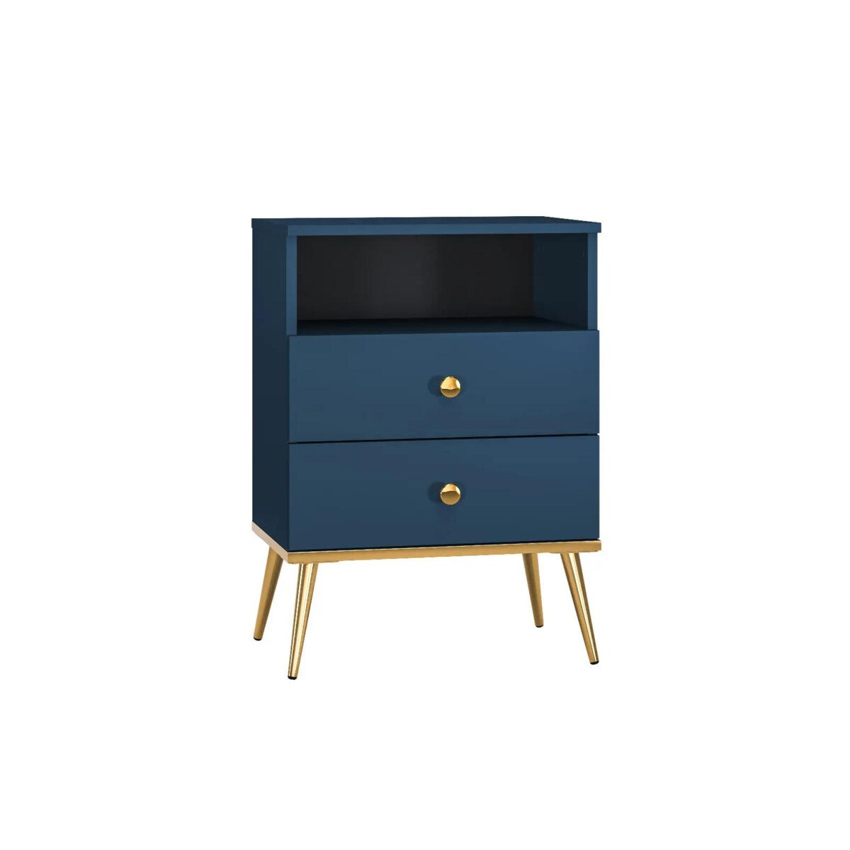 Szafka nocna BLU 2S granatowa