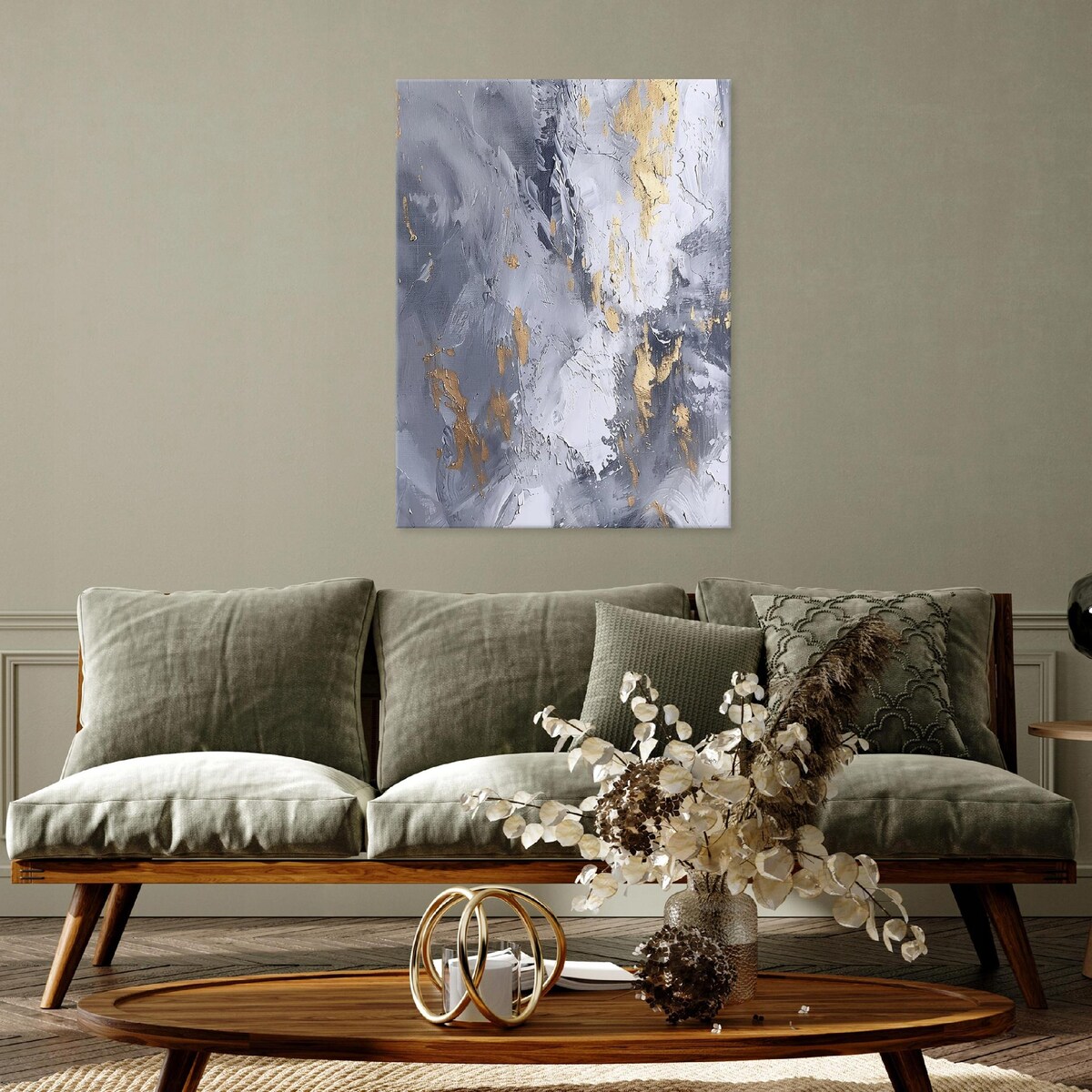 OBRAZ MARMUR ZŁOTO ABSTRAKCJA NA PŁÓTNIE ŚCIANĘ DO SYPIALNI SALONU 100x70