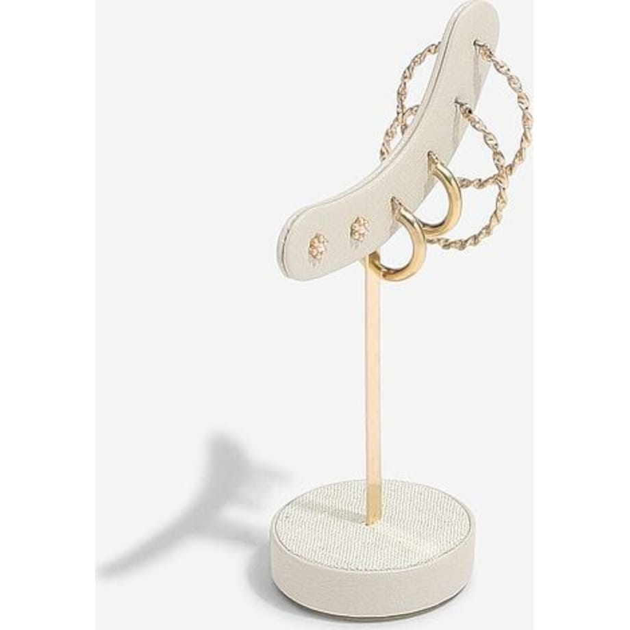 Stojak na kolczyki Stackers jasnobeżowy lniany