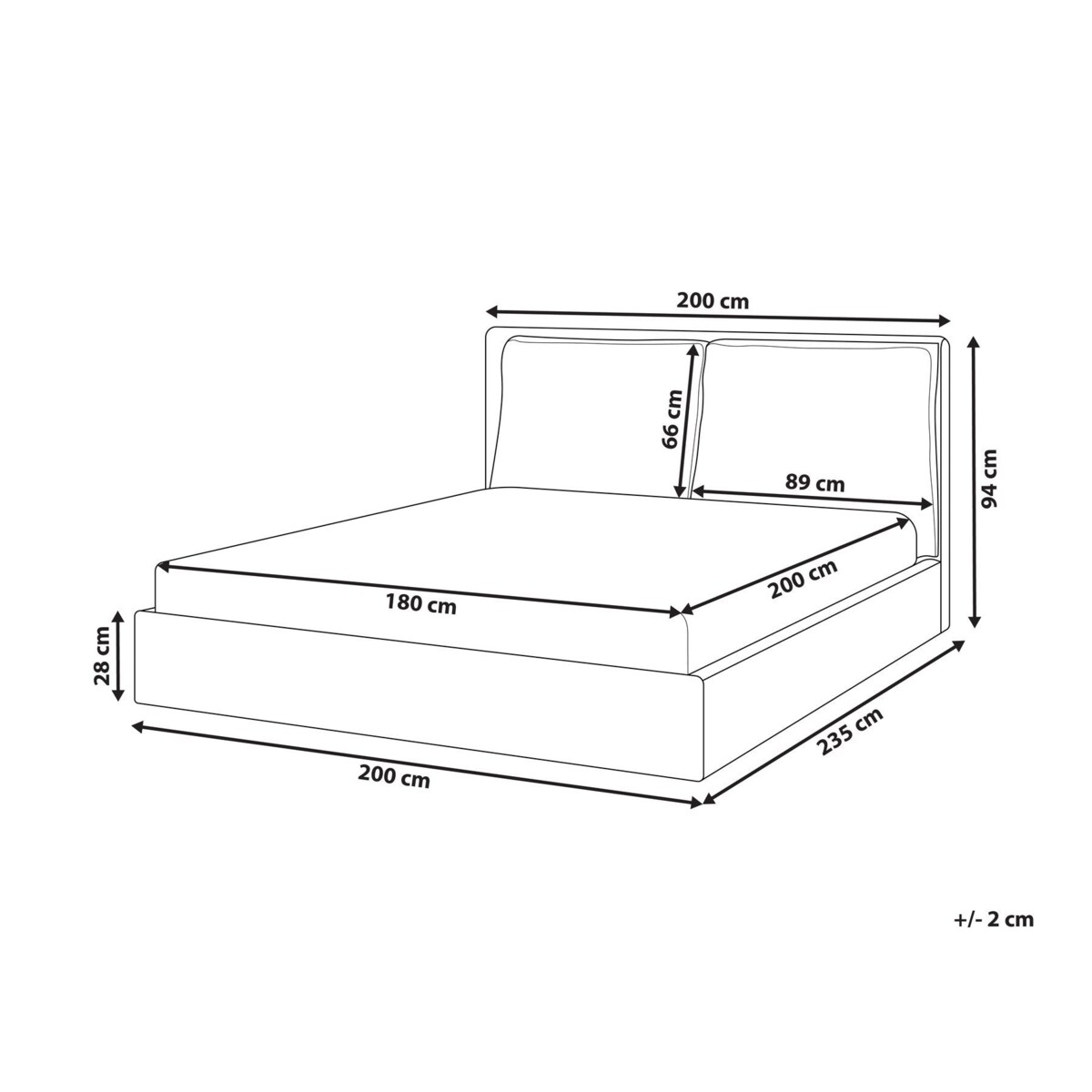 Łóżko Welur BAJONNA 180 x 200 cm Miętowy