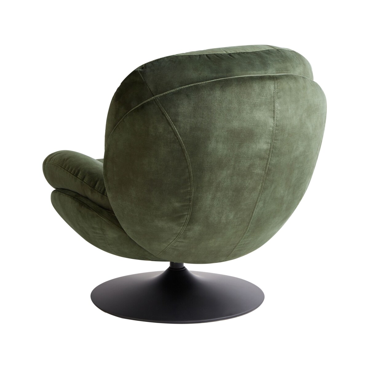 Fotel obrotowy NOLVIK Welur Ciemnozielony