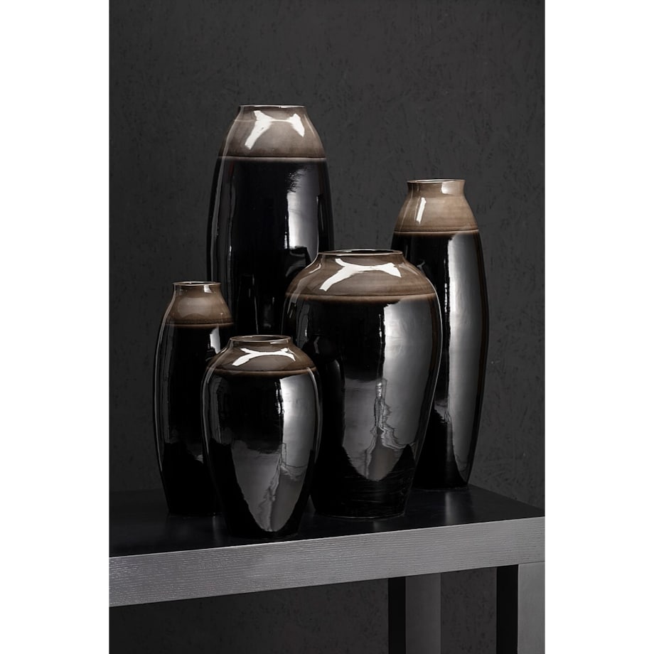 Wazon Bella Black 82cm, 27 x 82 cm