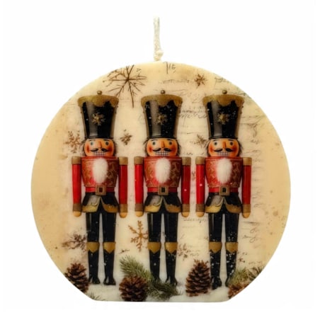 Dziadek do Orzechów Prezent na Święta Świeca Boże Narodzenie Handmade EKO