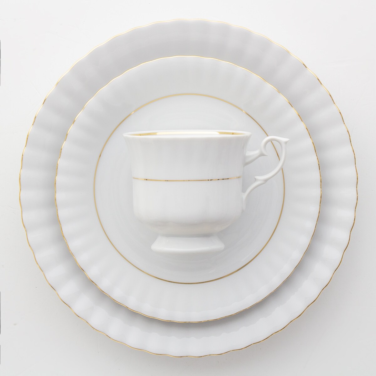 Garnitur do kawy dla 12 osób 39 el. Iwona Złota Linia B014