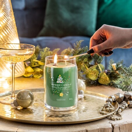 YC SIG.Świeca duża SHIMMERING CHRISTMAS TREE