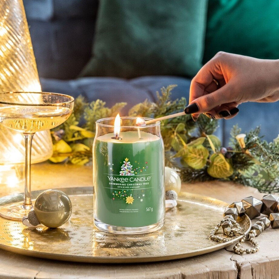 YC SIG.Świeca duża SHIMMERING CHRISTMAS TREE