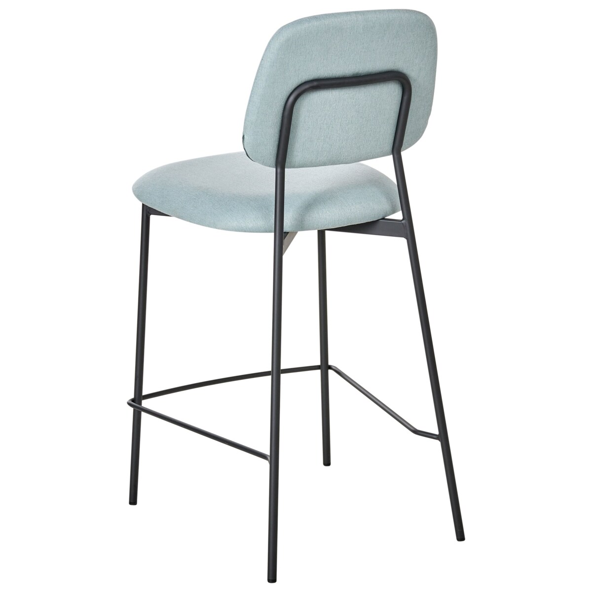 Zestaw 2 krzeseł barowych DUETTE Błękitny