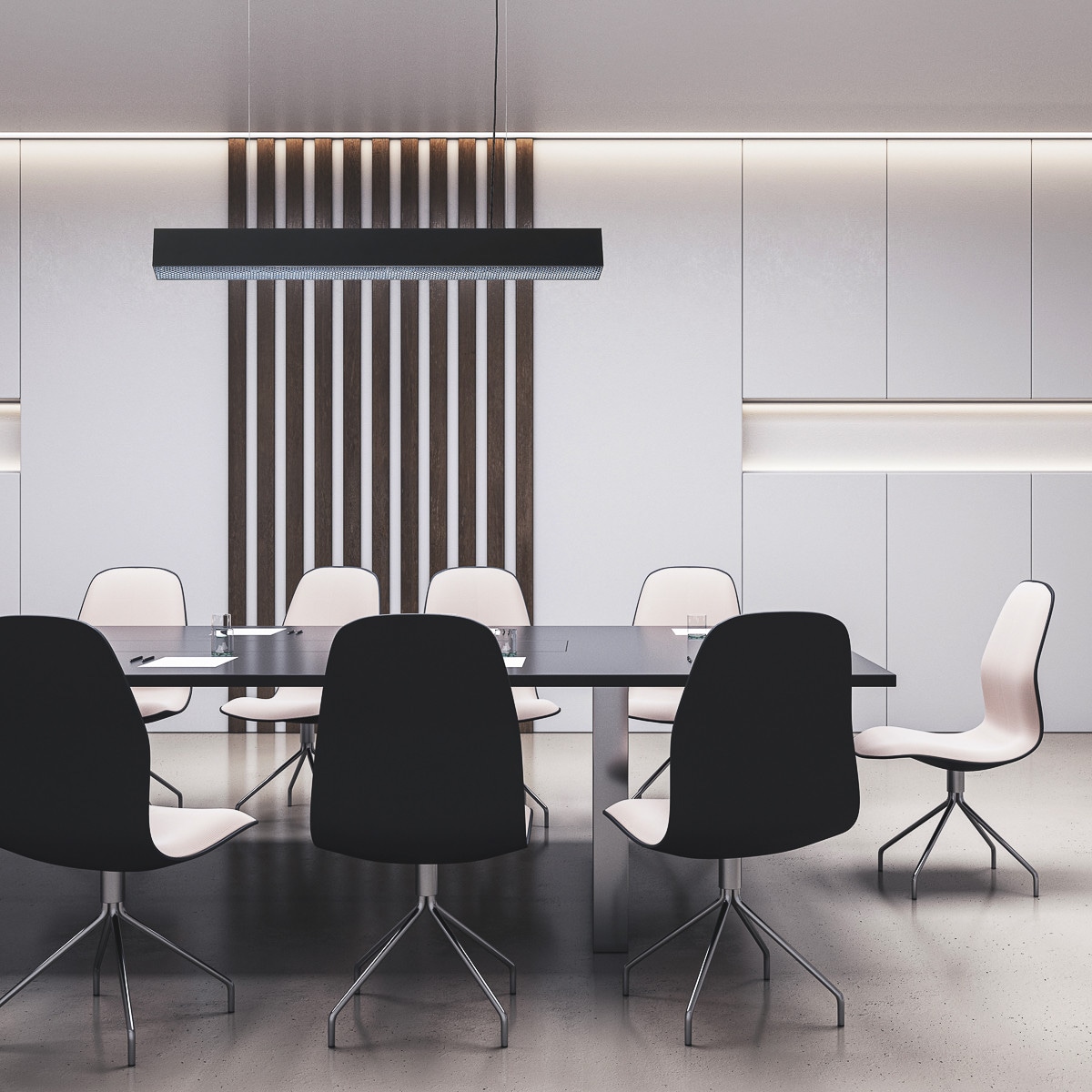 Lampa sufitowa wisząca Light Prestige Mira czarny LED 2700K-6500K (SMART) 1 szt.