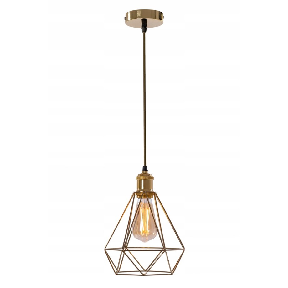 Lampa Diament Sufitowa Wisząca Złota Loft Gold
