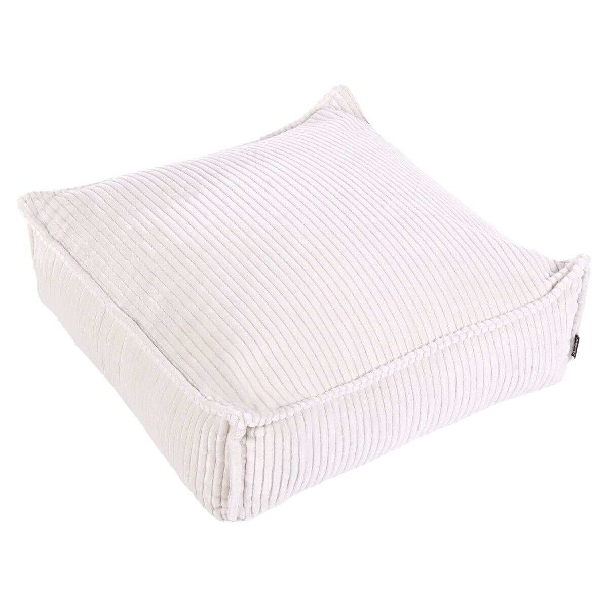 Poduszka podłogowa Pufa dla dzieci ALLOZAI Welur Jasnobeżowy