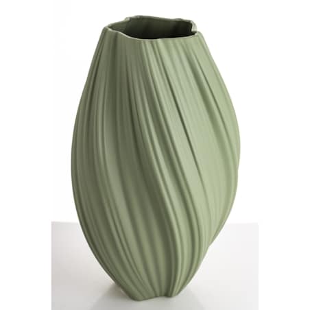 Wazon porcelanowy 34x18x18 cm MARIKO zielony