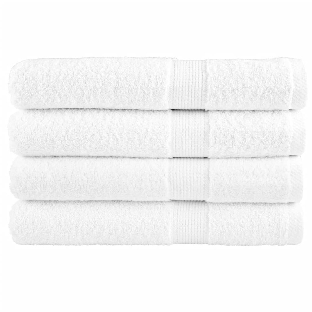 vidaXL Ręczniki premium SOLUND, 4 szt., białe, 80x200 cm, 600 g/cm²