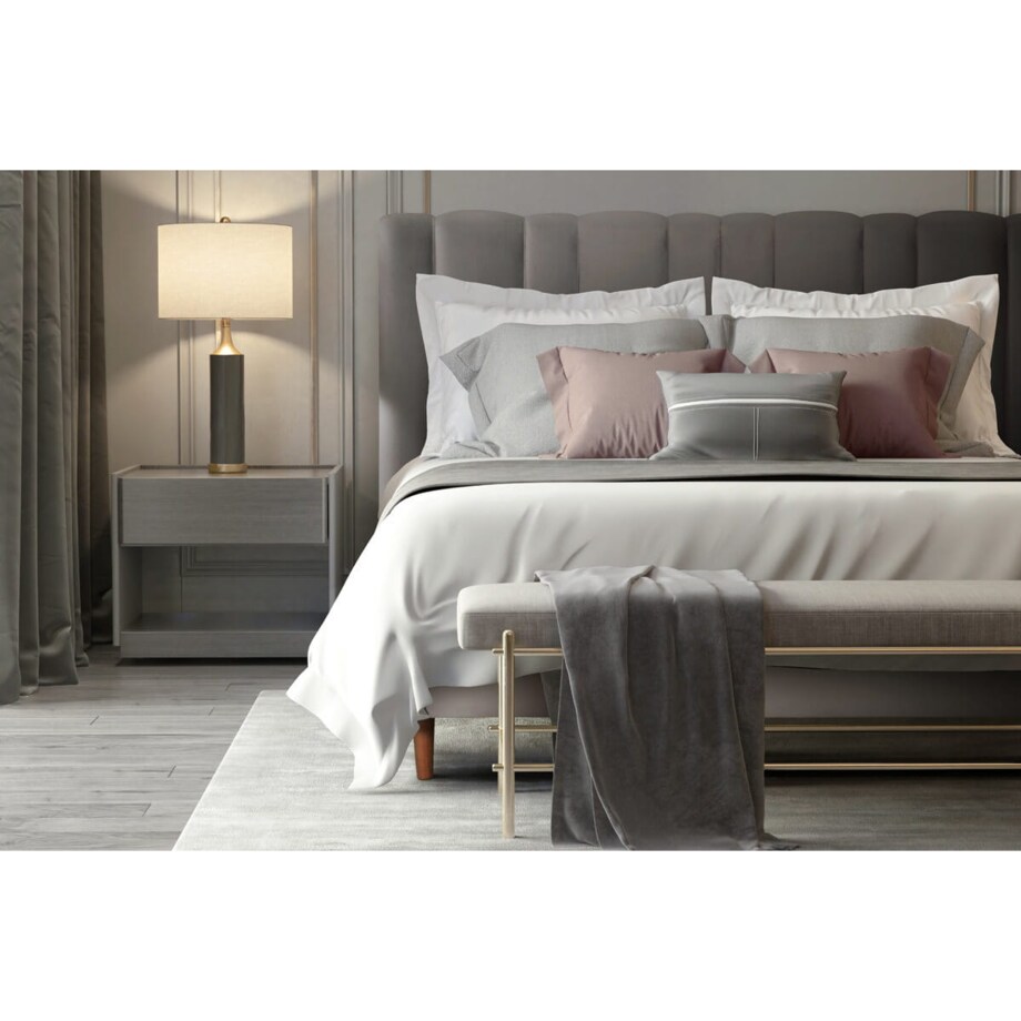 Łóżko Dahlia (180X200) w tkaninie Charles Mellow