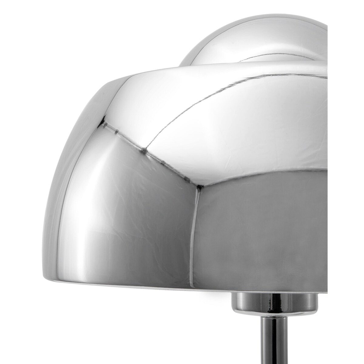 Lampa stołowa metalowa srebrna SENETTE