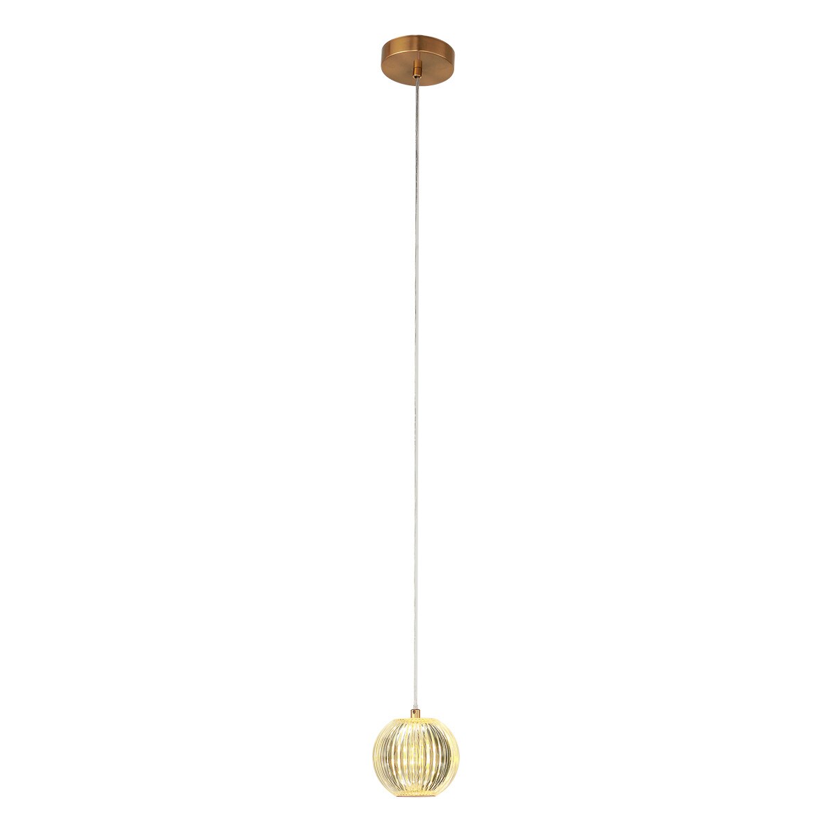 Lampa sufitowa wisząca Light Prestige Brillant złoty LED CCT 3000K/4000K/6000K (regulowana) 1 szt.