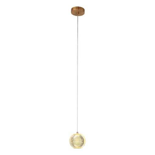 Lampa sufitowa wisząca Light Prestige Brillant złoty LED CCT 3000K/4000K/6000K (regulowana) 1 szt.