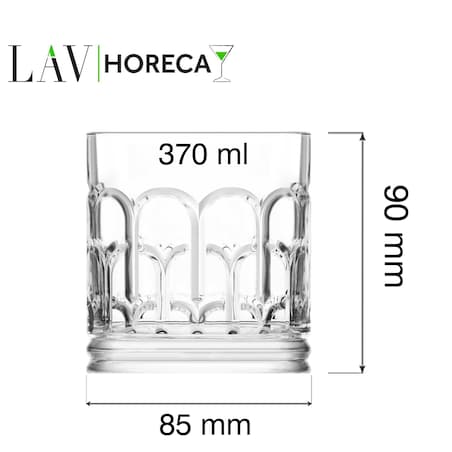 Szklanka niska Archie, 370ml, LAV