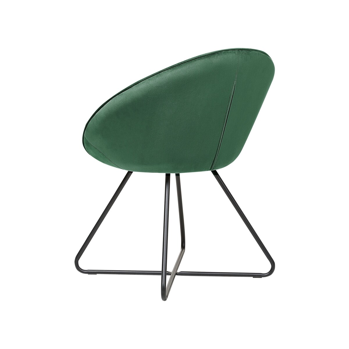 Krzesło welurowe zielone FLOBY II