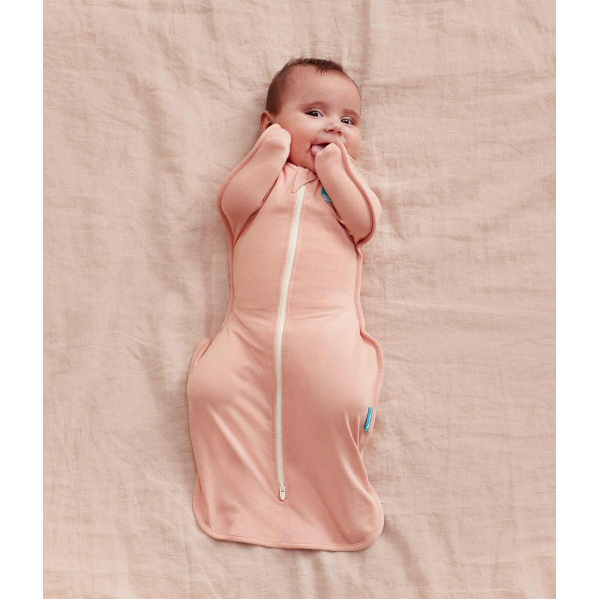 Otulacz Swaddle UP - rozmiar S - pudrowy róż - ETAP 1 - TOG 0.2