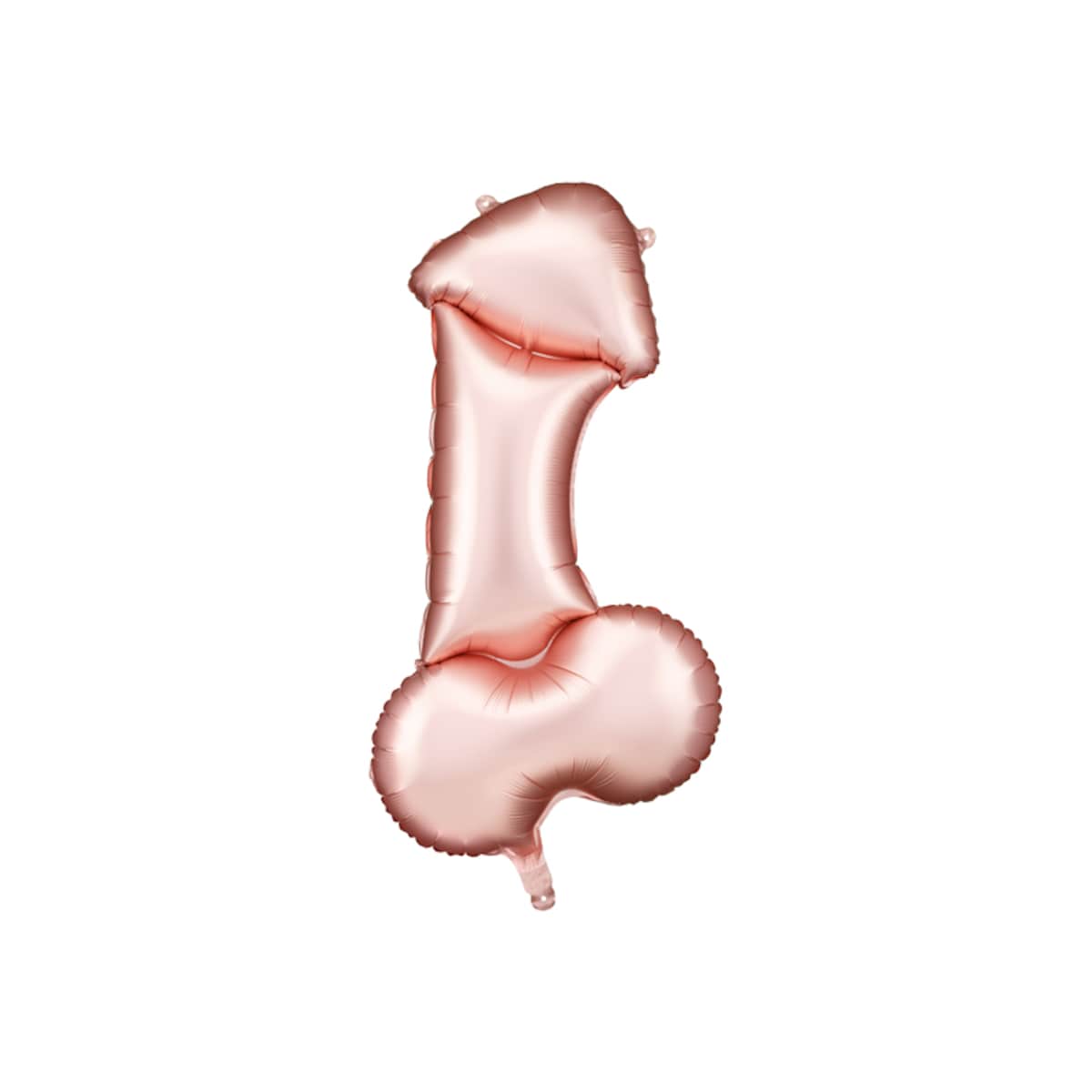 Balon foliowy Penis, 55.5x112 cm, różowe złoto