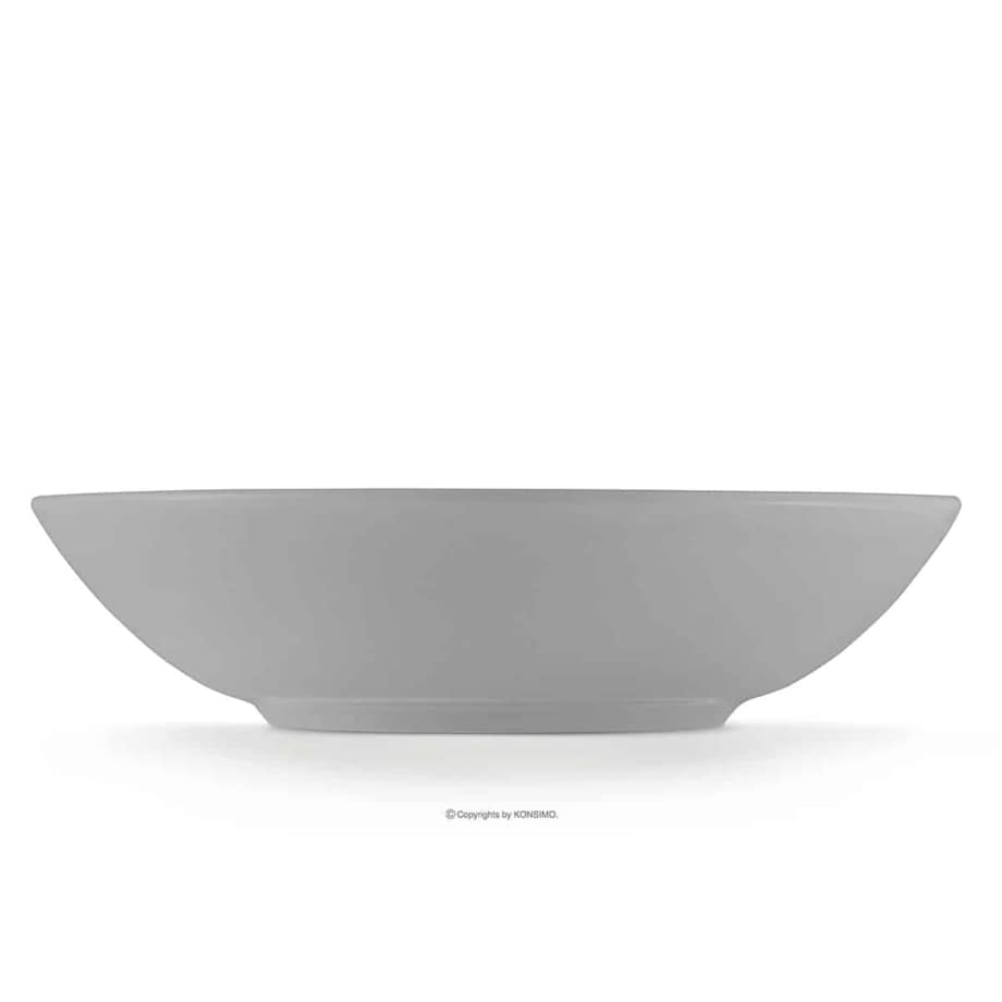 Konsimo LUPIN Talerz głęboki jasny szary, jasny szary