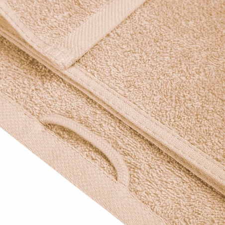 Beżowy Ręcznik Hotelowy Kąpielowy do Spa Duży Gruby Frotte 50 x 100 450 g/m2