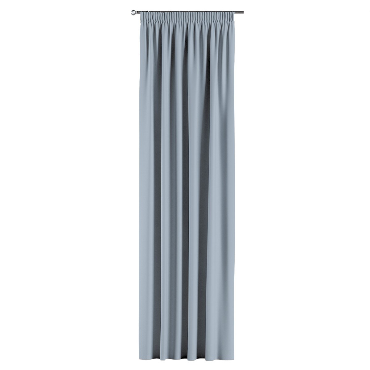 Zasłona na taśmie marszczącej 1 szt. 130x260 gołębi szary