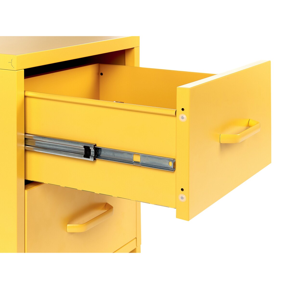 Szafka nocna metalowa żółta MALAVI