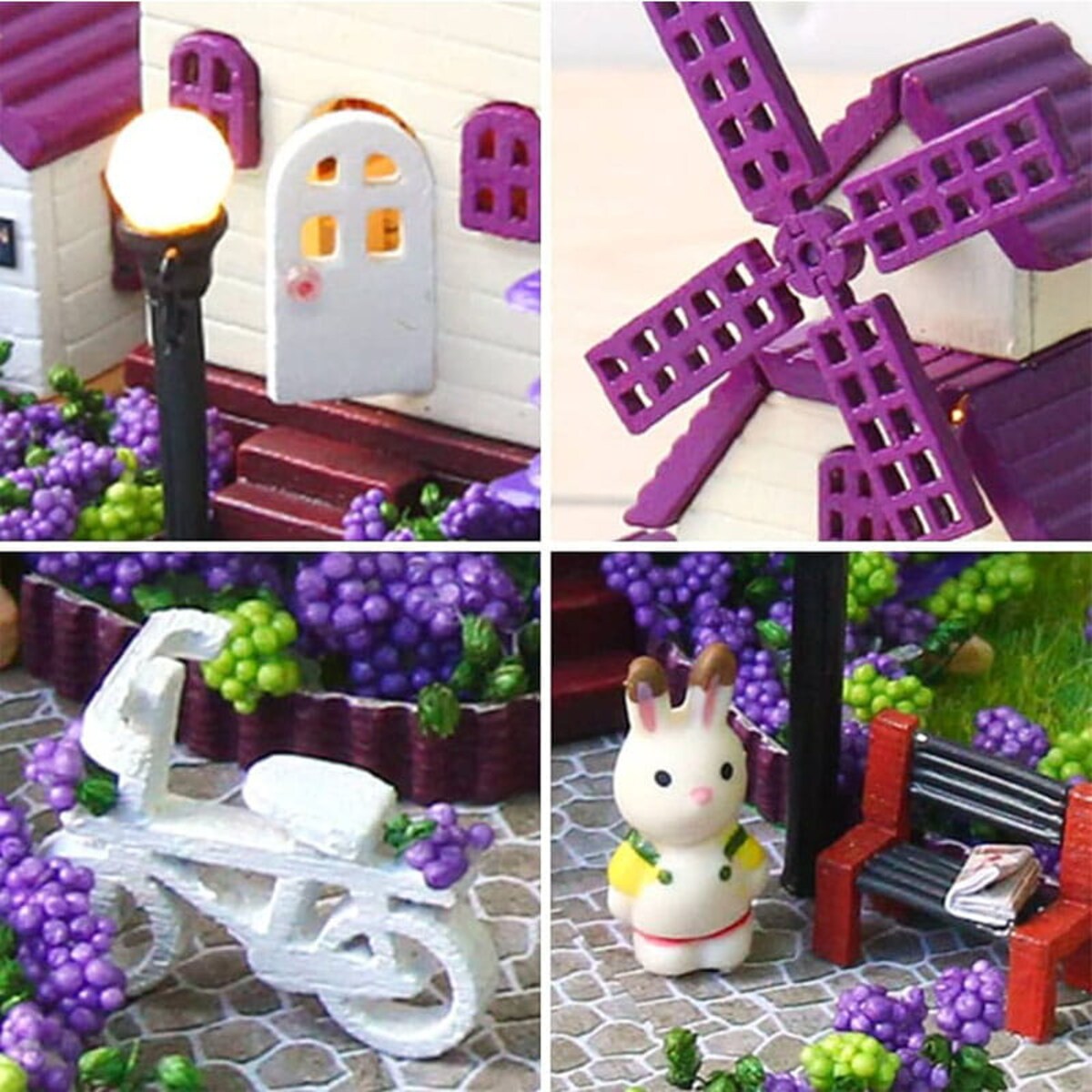 Miniaturowy domek - Lawendowa Prowansja