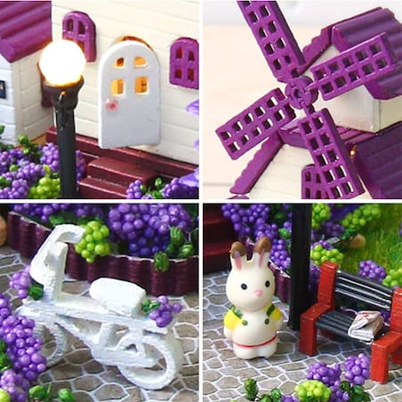 Miniaturowy domek - Lawendowa Prowansja