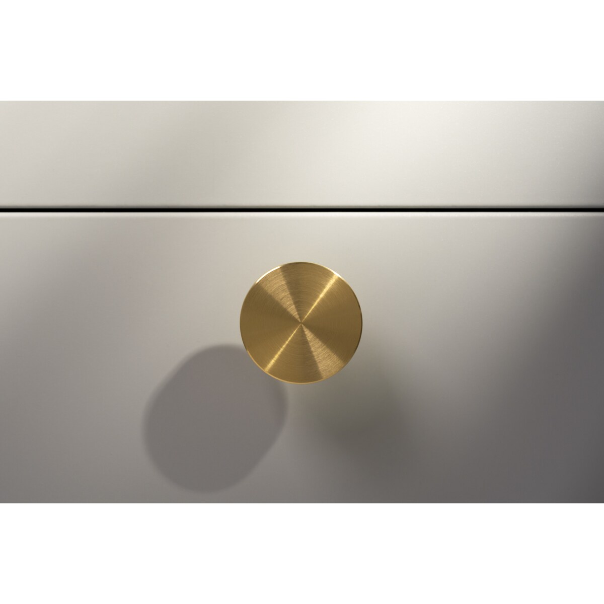 NENA L uchwyt jednopunktowy mosiężny szczotkowany nielakierowany