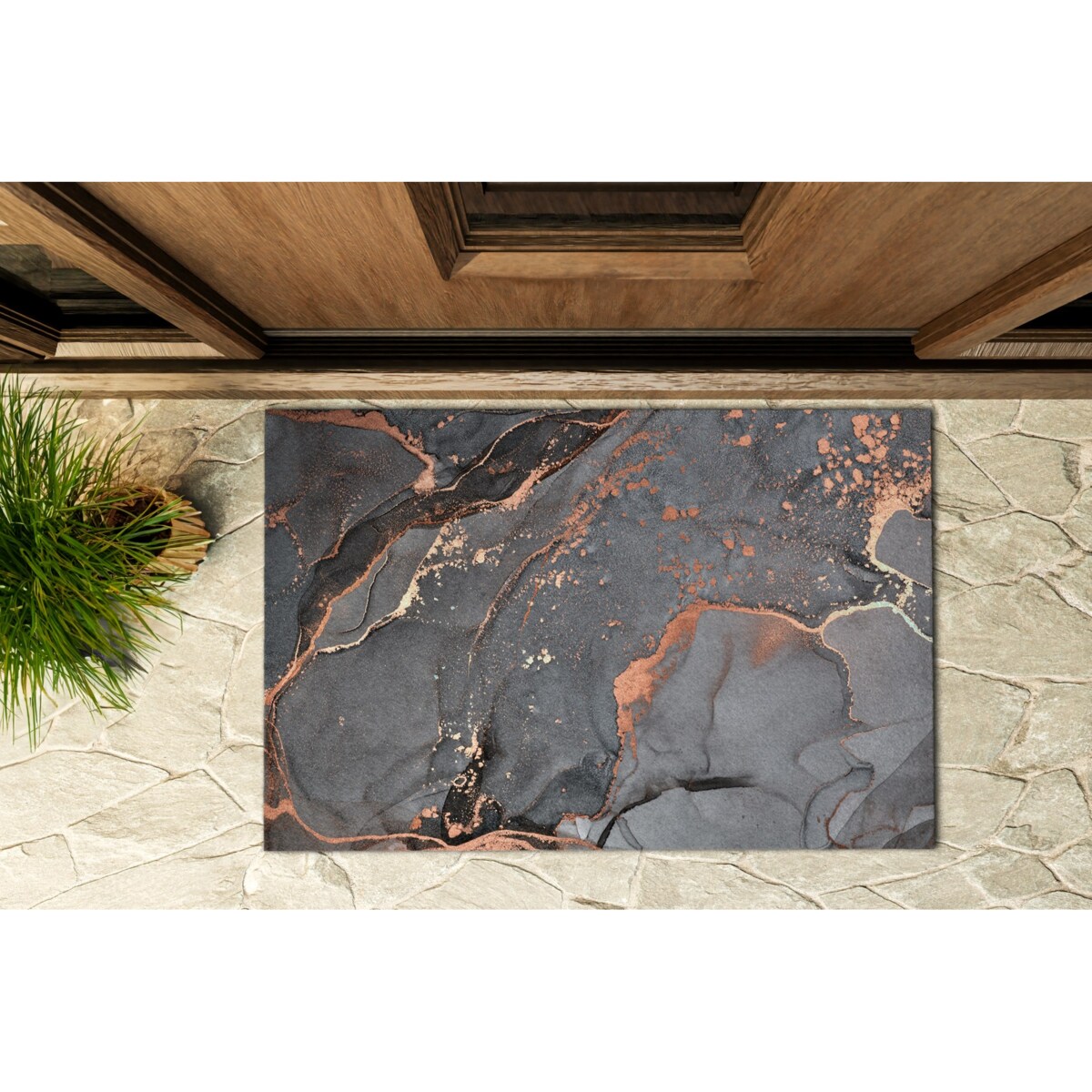 Wycieraczka zewnętrzna Szary marmur 60x40cm