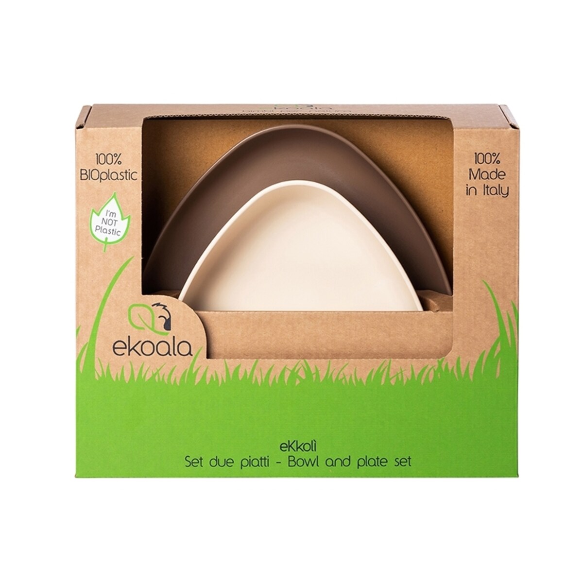 eKoala Miseczka i Talerzyk Brown BIOplasti