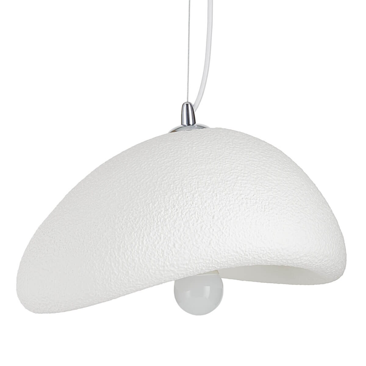 Zwieszana lampa jadalniana Stone DN426-300 kamień metal tworzywo biały