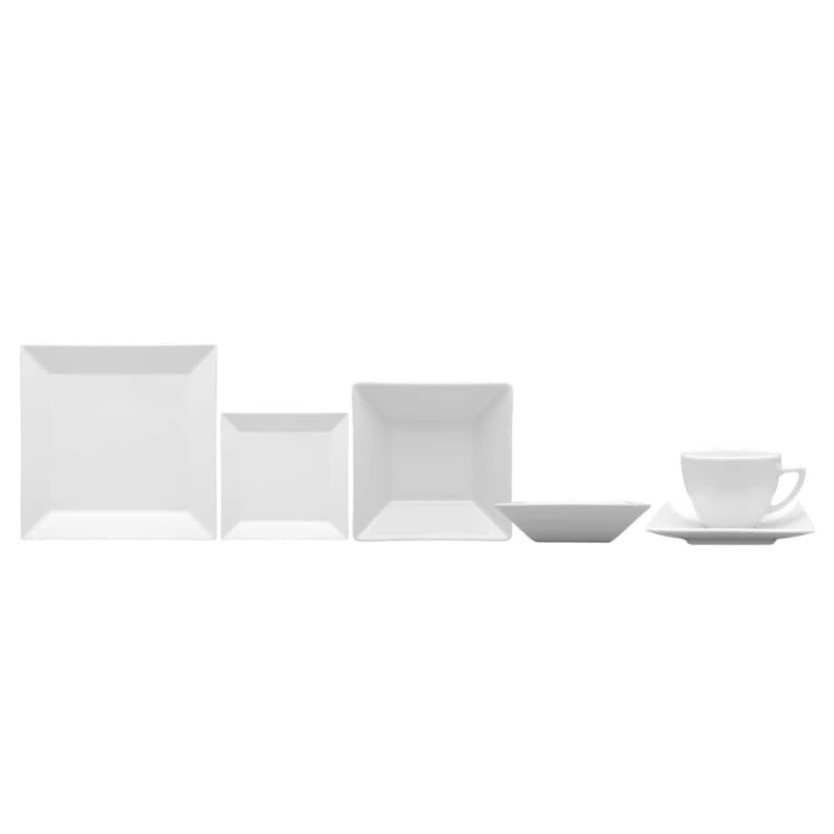 Zestaw obiadowo-kawowy dla 6 osób 30 el. Classic biały LB16 (0000)