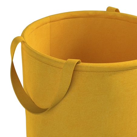 Kosz na zabawki Tobi, musztardowy szenil, 40x60cm, Lollipop