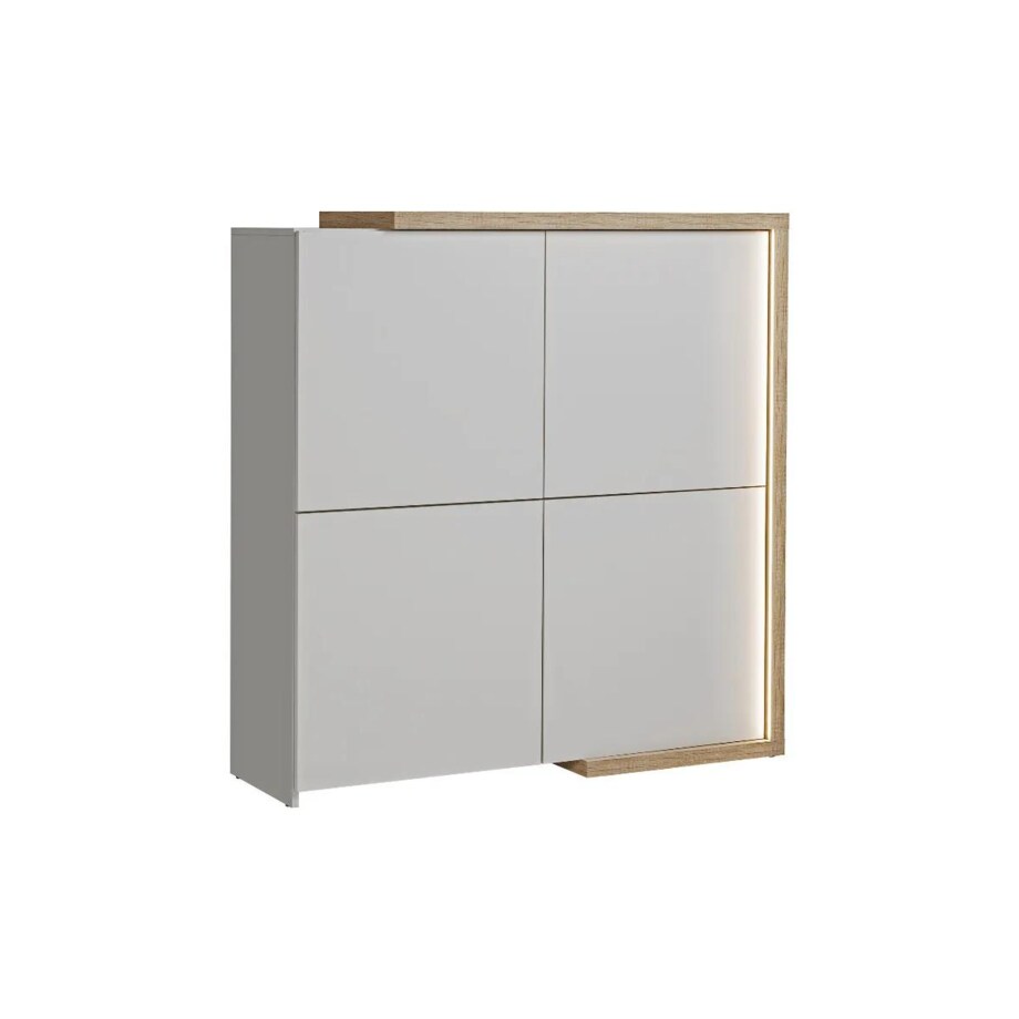 Komoda DASAR 130 4D dąb artisan/kaszmir