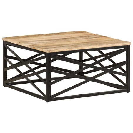 vidaXL Stolik kawowy, 68x68x35 cm, lite drewno mango