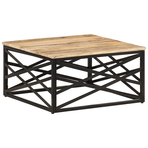 vidaXL Stolik kawowy, 68x68x35 cm, lite drewno mango